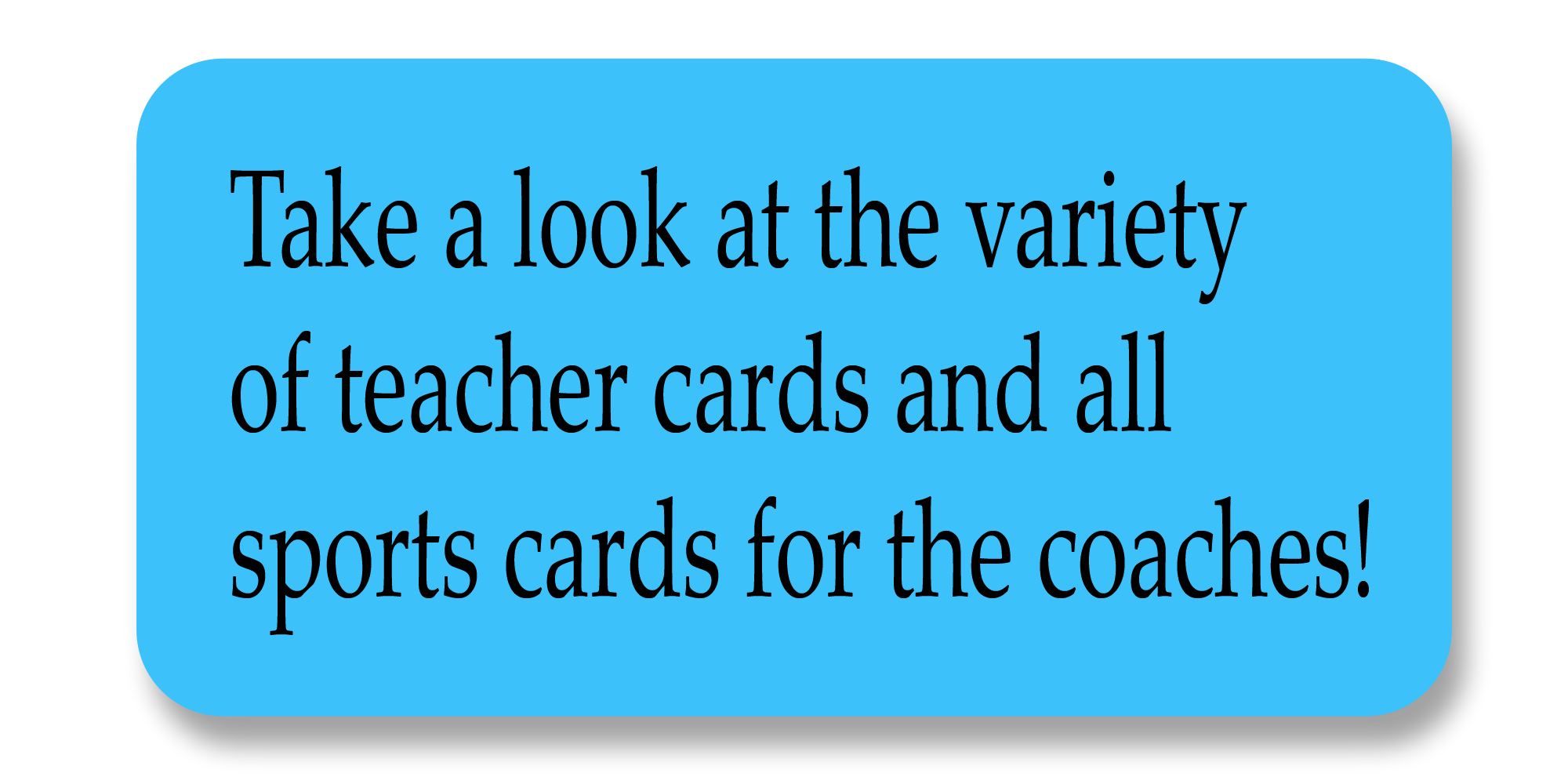 Card for Coaches